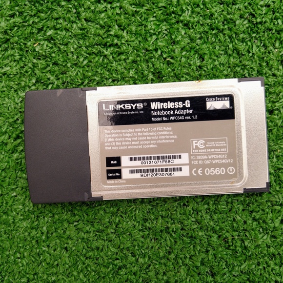 Linksys Wireless-G Notebook Adapter 2.4GHz 802.11g 802.11b Used/Tested-CardBus - Picture 2 of 2